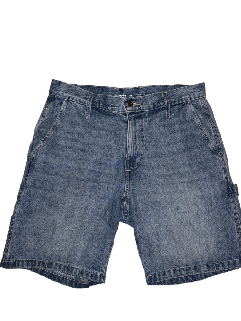 Old Navy Carpenter Denim Shorts Men’s 32 Blue Wash Workwear Skater